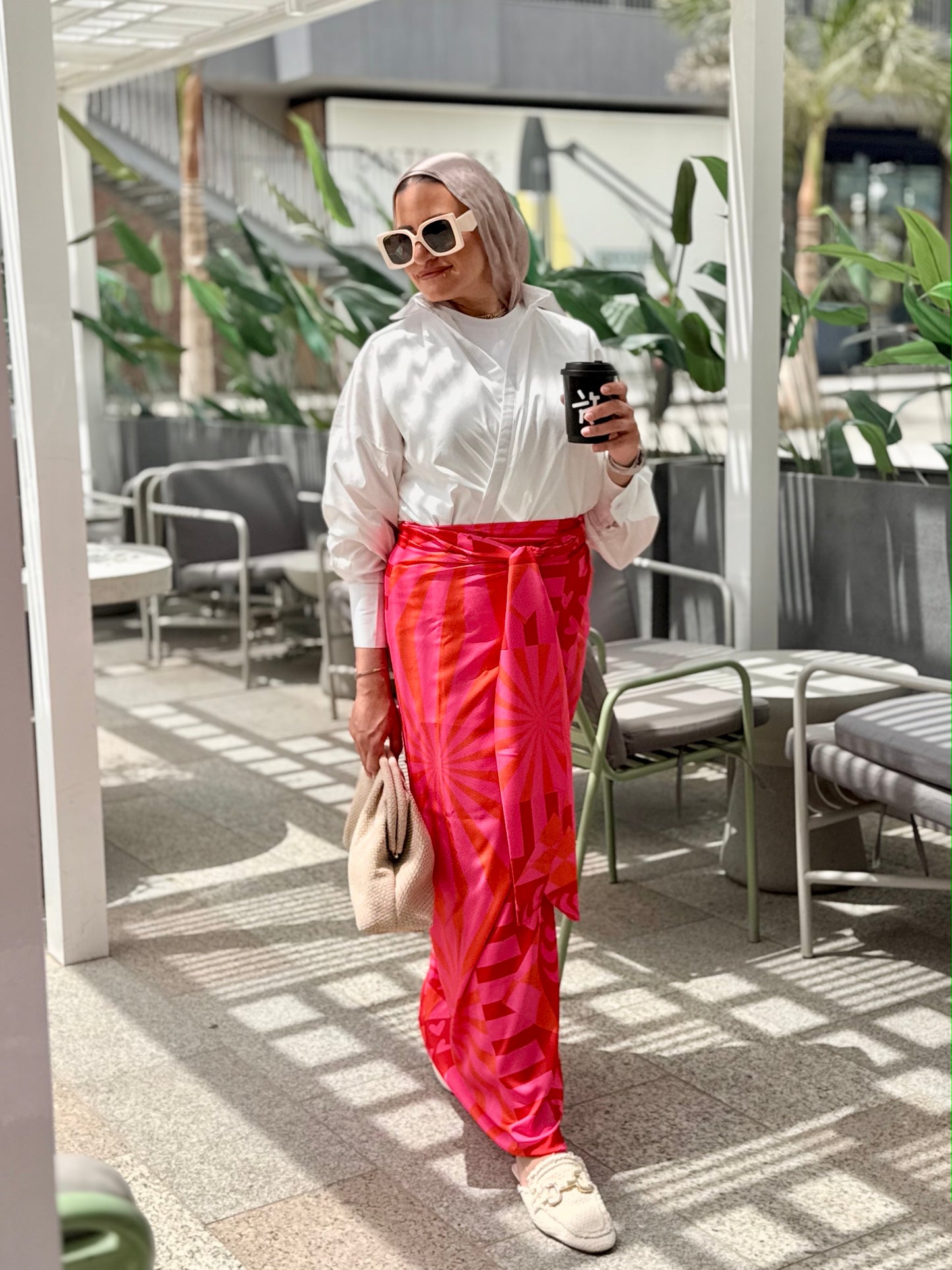 Qolobna Closed wrapped skirt قلوبنا