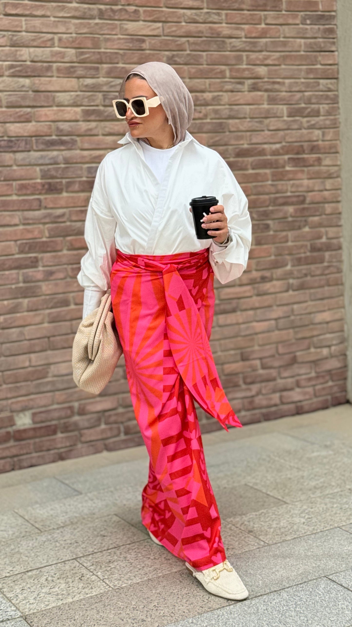 Qolobna Closed wrapped skirt قلوبنا