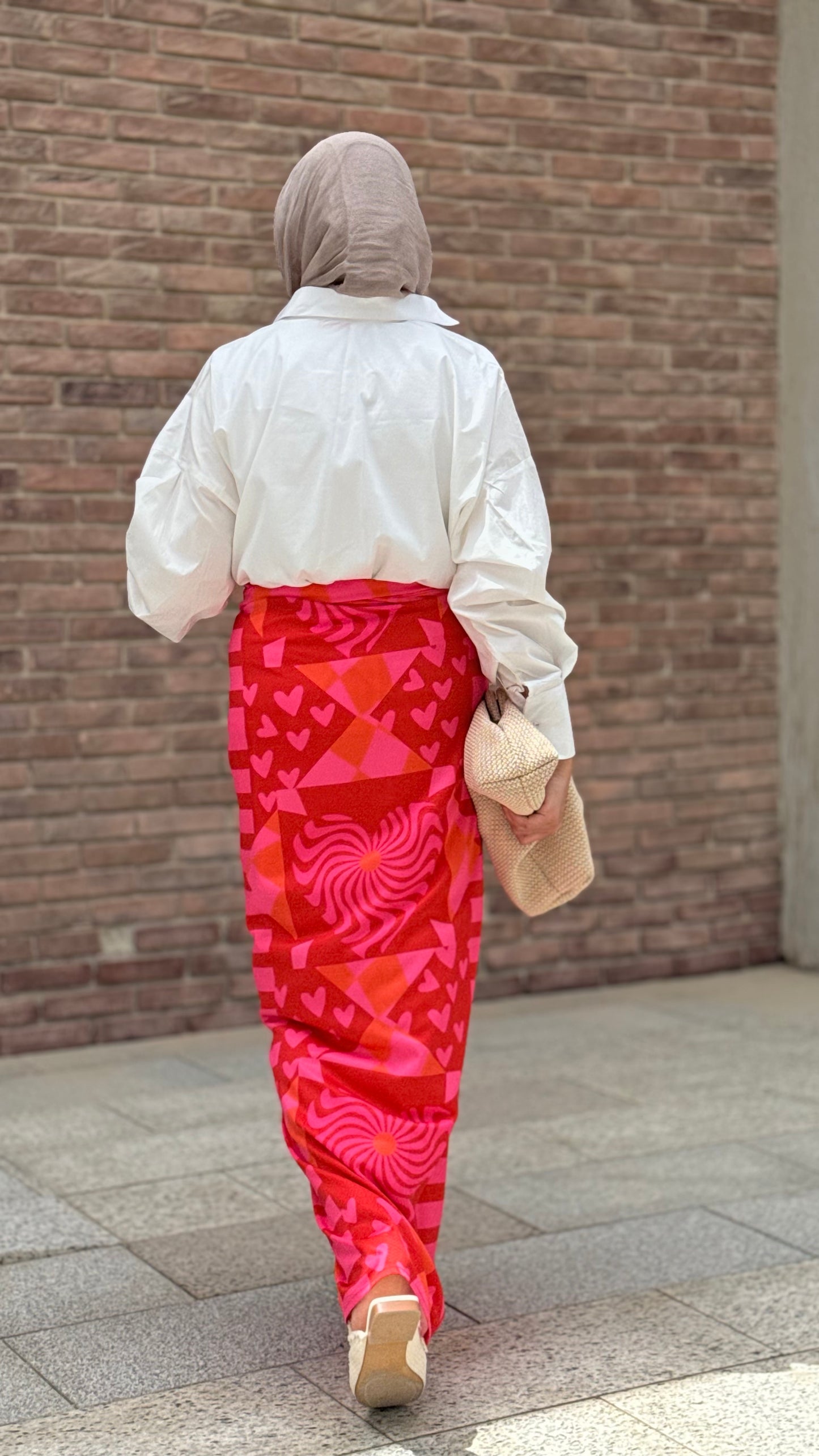 Qolobna Closed wrapped skirt قلوبنا